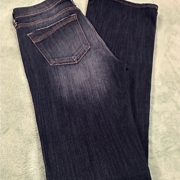 Express Dark Blue Distressed Boot cut Jeans - Picture 3 of 16